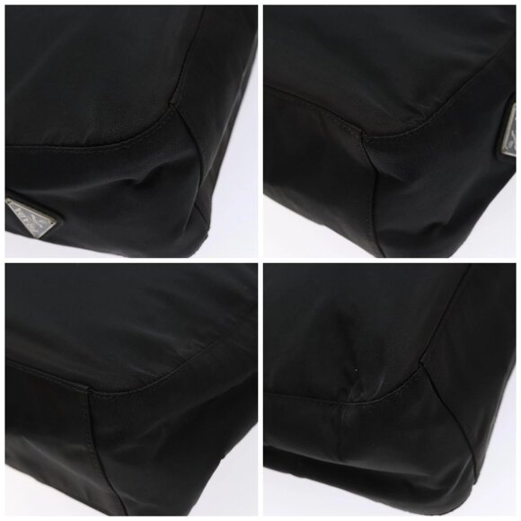 PRADA Shoulder Bag Nylon Black Silver Auth - Picture 15 of 16